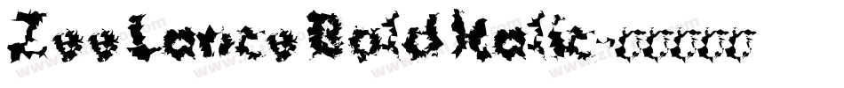 Zee Lance Bold Italic字体转换